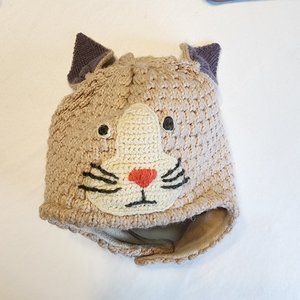 Baby Boden Knit Crochet Beanie Rabit Sz 2-3 years Old,Fun, Comfortable, Acrylic.